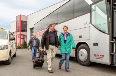 Bequeme Anreise mit dem Taxi-Service. © IMKEN touristik