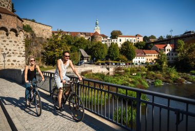 Radfahrer in Bautzen © TMGS/Tobias Ritz 