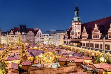 Weihnachtsmarkt Marktplatz Leipzig © Leipzig Tourismus und Marketing/Philipp Kirschner